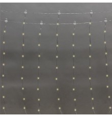 Гирлянда Дождь из росы 3х2м, 200LED, теплый белый, IP20, USB + пульт управления, с крючками для крепления  315-876  NEON-NIGHT