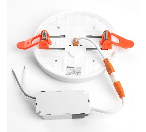 Светильник светодиодный встраиваемый AL509 с регулируемым монтажным диаметром (до 90мм) 12W 6400K белый  41212  Feron