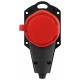 Колодка  KX-1e-RED-IP44 каучуковая с заземлением 1 розетка 16A IP44 красная  Б0068412  ЭРА