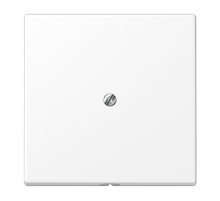 Кабельный вывод с разгрузкой натяжения; дюропласт; белый матовый  LS990AWWM  Jung