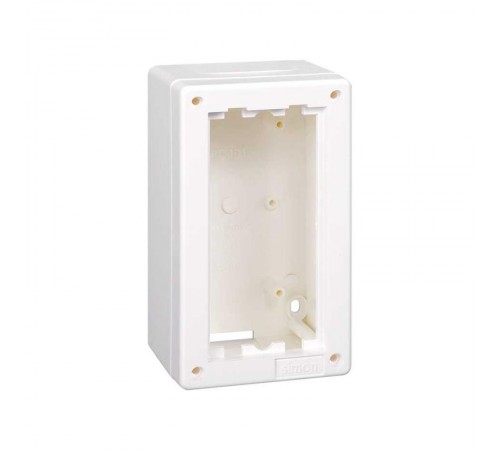 Simon Connect Блок настенный на 1 S-модуль Сима Классик, накладной монтаж, белый  SC100-9  Simon