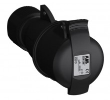 Розетка кабельная Easy&Safe 332EC9B,32А,3P+E,IP44,9ч,черн2CMA103587R1000 ABB
