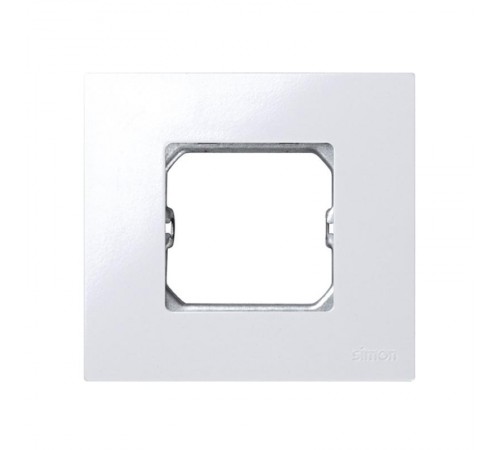 Simon 27 Рамка базовая, 1 пост, 85х91мм, (+суппорт), S27 Play, белый  2700610-030  Simon