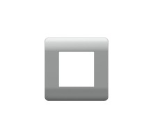 Рамка 1-ая, серебряный(NEW3-E)  431433  CHINT