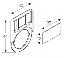 Шильдик MA6-1061 для держателя (кнопочные посты)  1SFA611930R1061  ABB