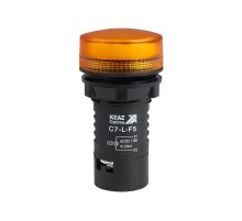 Лампа светодиодная OptiSignal Compact D22 C7-L-F5 желтая 110 В AC/DC XB7EV05GP  362157  КЭАЗ