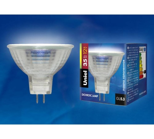 Лампа галогенная MR-16-35/GU5.3 картон   00482  Uniel