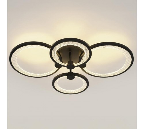 Светильник потолочный светодиодный  Модерн Odry CLL-1-78-RC BK с ДУ 78W 3000-6500К черный  Б0069751  ЭРА