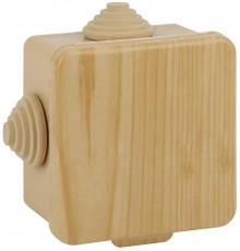 Коробка распределительная открытой установки КОР (сосна) 100х100х50мм с гермовводами 8 вх. IP54 (18/648)  Б0043223  ЭРА