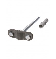 Держатель фасадный для прута 6-10 мм длина 200 мм, дюбель, стальной зажим, термодиффузия   SQ2402-3114  TDM