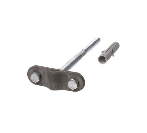 Держатель фасадный для прута 6-10 мм длина 250 мм, дюбель, стальной зажим, термодиффузия   SQ2402-3115  TDM