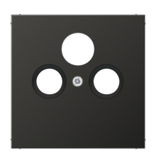Крышка для SAT-TV-FM-розеток, фиксация винтом; металл; антрацит; Aluminium  AL2990SATAN  Jung
