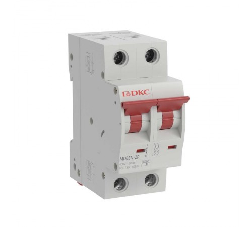 Выключатель автоматический двухполюсный YON max MD63N 2п 40A C 6kA  MD63N-2PC40  DKC