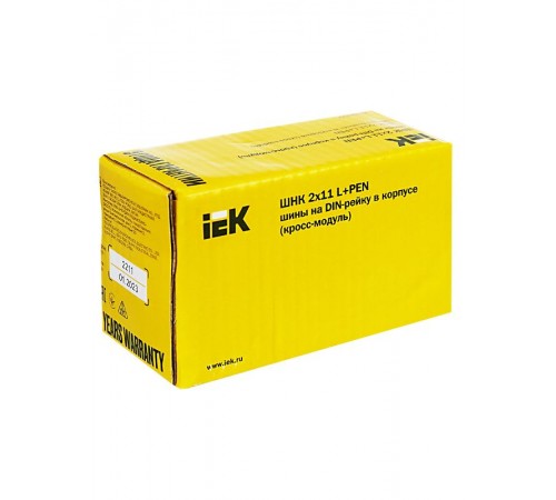 Шины на DIN-рейку в корпусе (кросс-модуль) L+PEN 2х11  YND10-2-11-050  IEK
