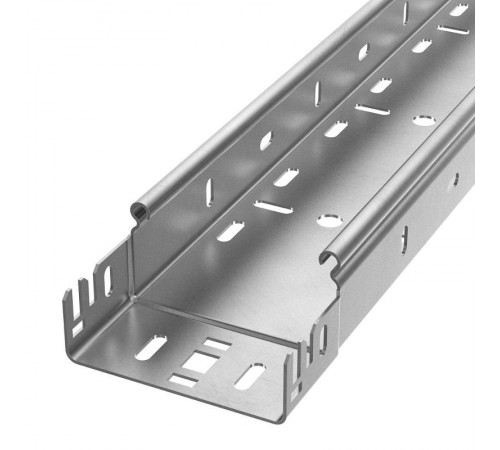 Лоток перфорированный Профи INOX (AISI 304) 100х50x6000 (1,2 мм) (12 м/уп)  PR16.13386  Промрукав