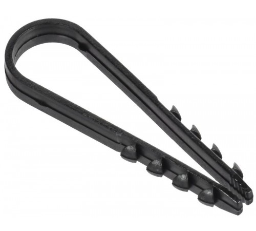 Дюбель-хомут 11х18мм круг. каб. нейл. черн. (100шт) GENERICA  UDH13-11-18-100-K02-G  GENERICA