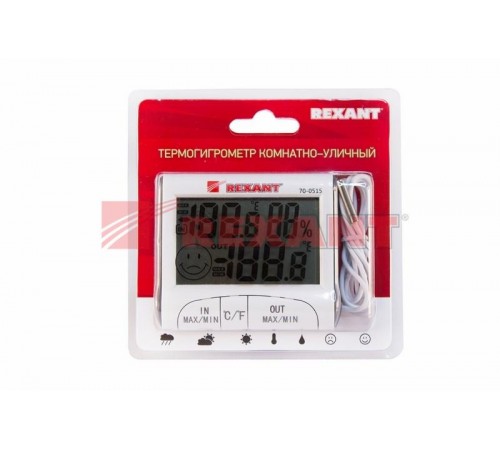 Термогигрометр комнатно-уличный  70-0515  REXANT