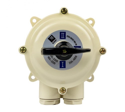 Пакетный  переключатель ПП 3-40/Н2 М2 пл. IP56 EKF PROxima  pp-3-40-4  EKF