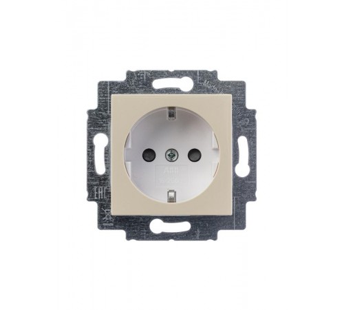 ABB Levit Слоновая кость / белый Розетка с з/к со шторками 16А  5520H-A03457 17W  2CHH203457A6017  ABB