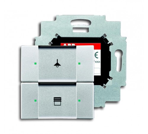 6126/01-83-500 Сенсор 2-кл. с коплером в комплекте, серебристый алюминий  6116-0-0197  2CKA006116A0197  ABB