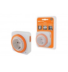 Таймер розеточный ТРМ-02-15мин/24ч-16А (суточный, квадратный)  SQ1506-0003  TDM ELECTRIC