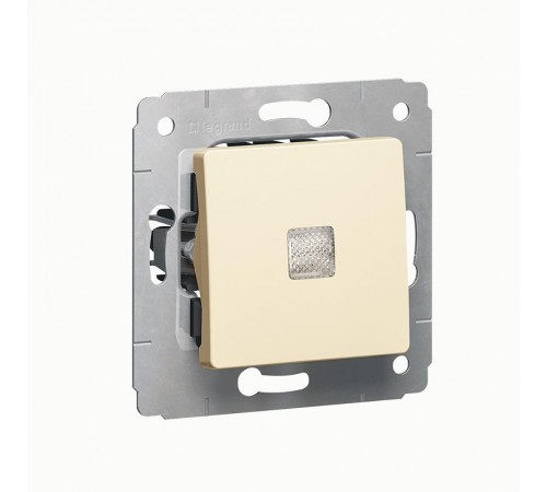 Cariva DIY Переключатель на два направления с подсветкой, слоновая кость  695903  Legrand