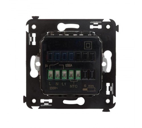 Термостат для теплых полов в стену, "Avanti", "Черный квадрат"  4402163  DKC