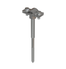 Держатель для прутка D6-10 мм вкручиваемый со шпилькой М8 L120 мм HD  DPV-SM8-120-D6-10 HD  КМ - профиль