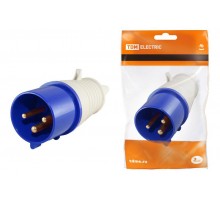 Вилка 023 2Р+РЕ 32А 220В IP44   SQ0601-0004  TDM