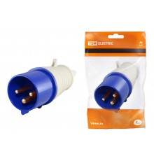 Вилка 023 2Р+РЕ 32А 220В IP44   SQ0601-0004  TDM