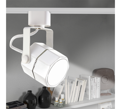 Светильник трековый под лампу PTR 25 GU10 WH (белый) 230V IP20  .5037953  Jazzway