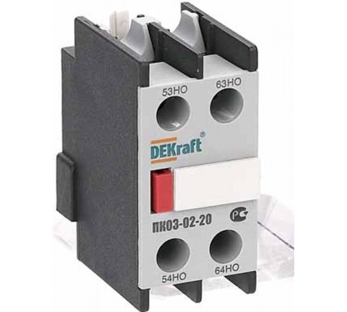 Приставка контактная доп.контакты 2НО лицев  24101DEK  DEKraft