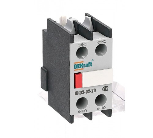 Приставка контактная доп.контакты 2НО лицев  24101DEK  DEKraft