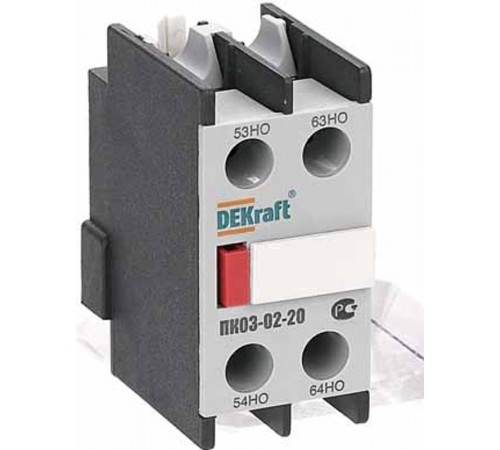 Приставка контактная доп.контакты 2НО лицев  24101DEK  DEKraft