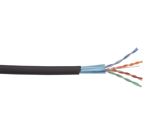 Каб. в. п. U/UTP кат. 5E 4х2х24AWG solid LDPE черный  LC3-C5E04-139-100  ITK