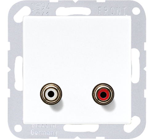 2x Cinch Audio (RCA) MAA1021WW Jung