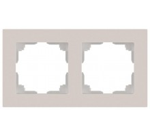 Рамка для розеток и выключателей Intro Accent 6-502-06 на 2 поста, СУ, перламутр  Б0063768  Intro