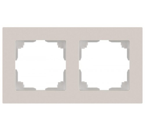 Рамка для розеток и выключателей Intro Accent 6-502-06 на 2 поста, СУ, перламутр  Б0063768  Intro