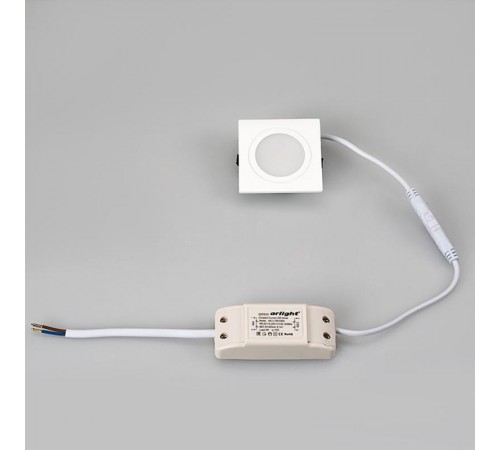 Светодиодный светильник LTM-S60x60WH-Frost 3W Day White 110deg  020764  Arlight