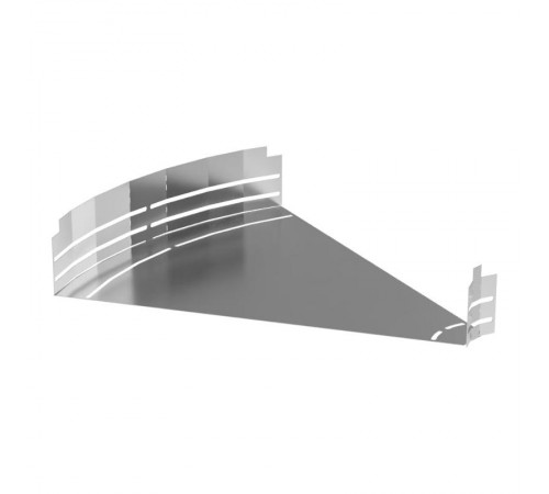 Угол горизонтальный изменяемый 0-45 градусов Стандарт INOX (AISI 304) 600х100  PR16.3604  Промрукав
