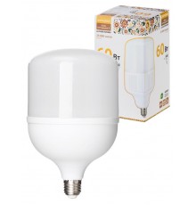 Лампа светодиодная T-60 Вт-230 В-4000 К-E27 (135x225 мм) НАРОДНАЯ  SQ0340-1648  TDM