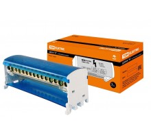 Шина "N" нулевая на DIN-рейку в корпусе 2х15групп   SQ0801-0008  TDM