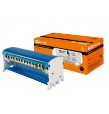 Шина "N" нулевая на DIN-рейку в корпусе 2х15групп   SQ0801-0008  TDM