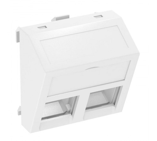 Корпус компьютерной розетки Modul45 тип C (наклонный) 45x45 мм (белый) (DTS-02C RW1)  6119286  OBO Bettermann