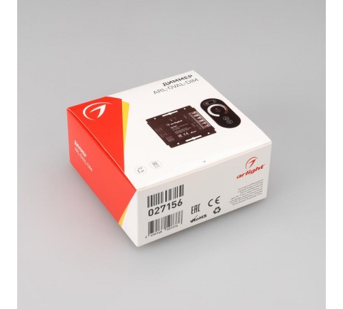 Диммер ARL-OVAL-DIM Black (12-24V, 3x10A, ПДУ Овал, RF, RJ45) (Arlight, IP20 Металл, 3 года)  027156  Arlight