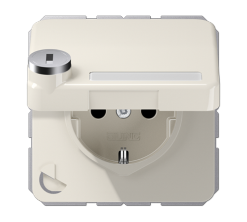 SCHUKO Steckd.m.Klappd.Schloss  CD1520NAKLSL  Jung