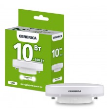 Лампа светодиодная T80 таблетка 10Вт 230В 4000К GX53   LL-T80-10-230-40-GX53-G  GENERICA
