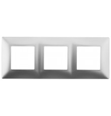 14-5003-03 Рамка на 3 поста, Эра Elegance, алюминий  Б0034395  ЭРА