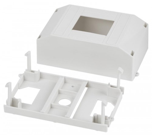 Бокс пластиковый навесной KMPN_1/4S 4 мод. IP20 индивидуальный штрихкод  Б0057859  ЭРА