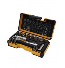 Набор бит SL/PH/SQ и метрических головок с мини трещоткой в кейсе, 18 шт  05771856  Felo